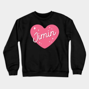 BTS Park Jimin cute heart typography Crewneck Sweatshirt